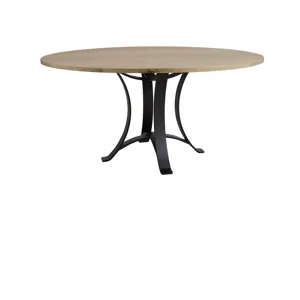 Dovetail Dining-Bleached White Round Table Top 48" W 1" Top
