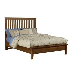 Artisan Choices King Slat Bed with Low Profile Footboard