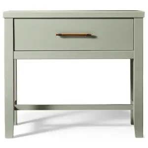 Pure Maple-Sage Bedside Table 1 Drawer