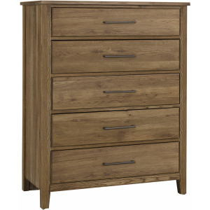 Fulling Mill-Natural Oak Chest 5 Drawer