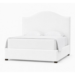 Choices Emily Upholstered Bed Pure White - Queen