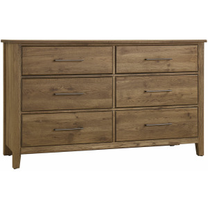 Fulling Mill-Natural Oak Dresser 6 Drawer