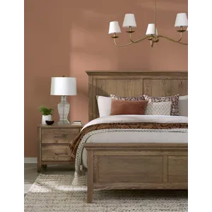 Fulling Mill-Natural Oak Mantel Headboard - King