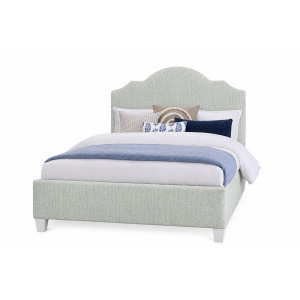 Tide & Timber-Luxe Blue Oak Forest Green Upholstered Headboard - Full