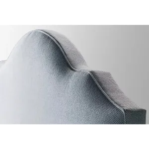 Tide & Timber-Clear Oak Ocean Blue Upholstered Headboard - Full
