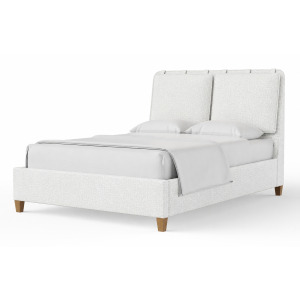 Nordhaven-Two-Tone Upholstered Bed-Pure White - King