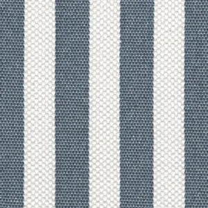 Tide & Timber-Grey Oak Blue Stripe Upholstered Headboard - Full