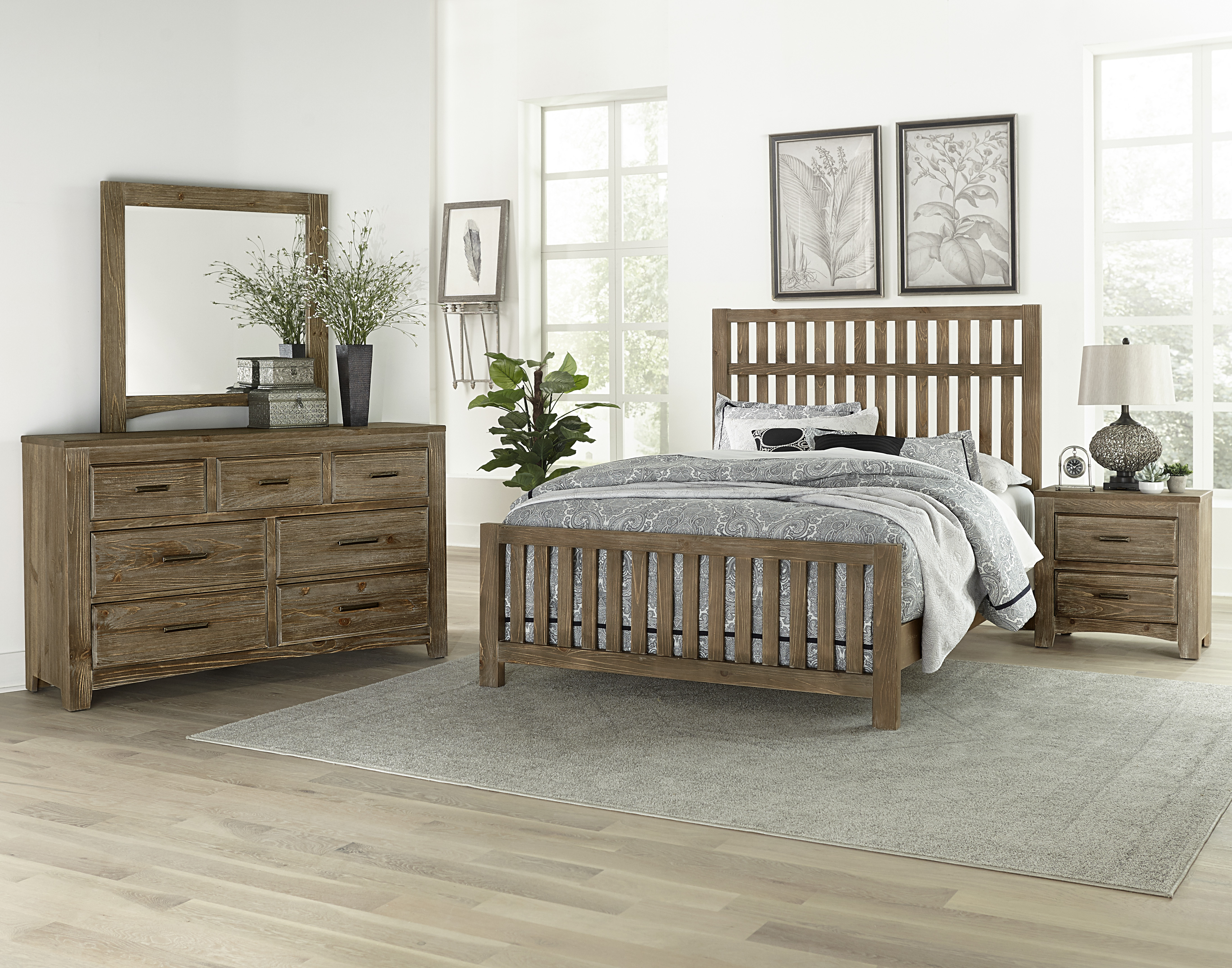 TRIPLE DRESSER 7 DRWR 72002 by Vaughan Bassett at Wright Furniture & Flooring
