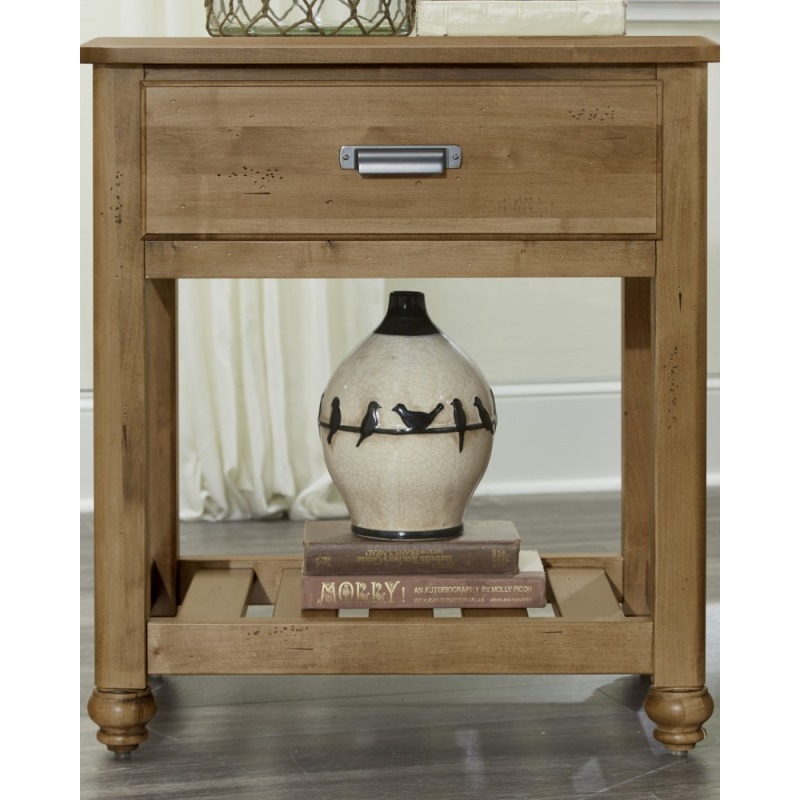 American Natural Maple Nightstand By Vaughan Bassett 402 226 American Natural Maple Nightstand By