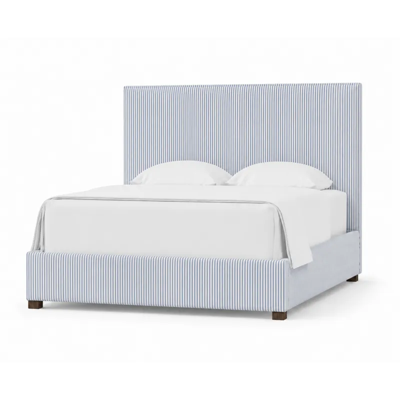 Choices Amelia Upholstered Bed Navy Stripe - King