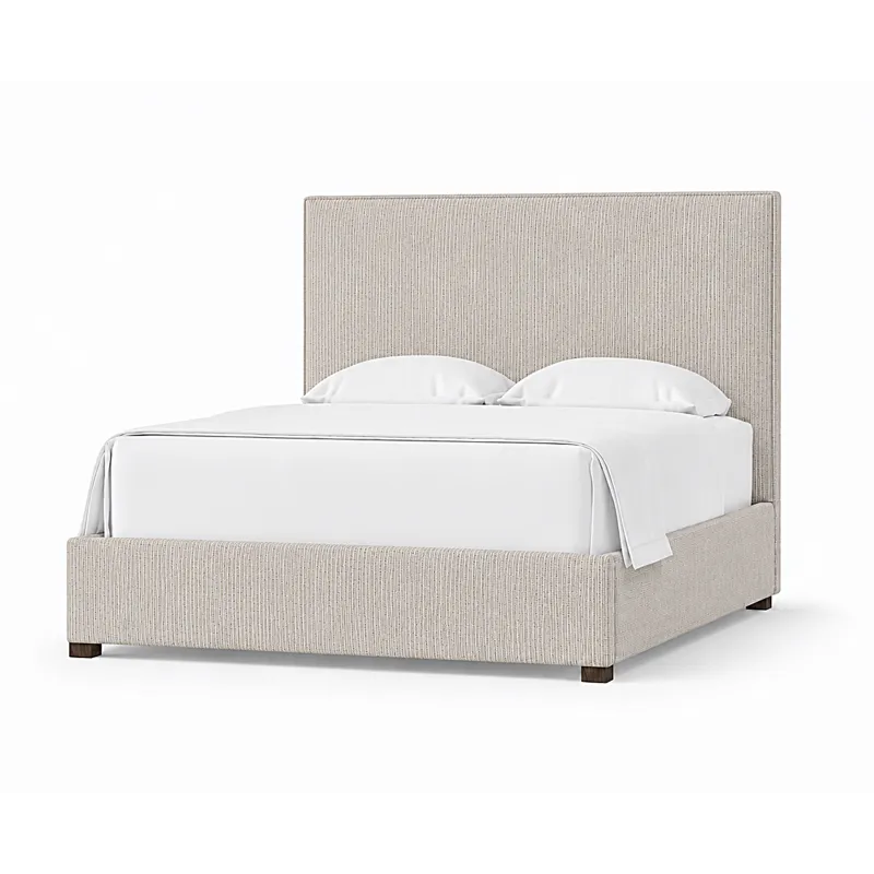 Choices Amelia Upholstered Bed Grey Stripe - Queen