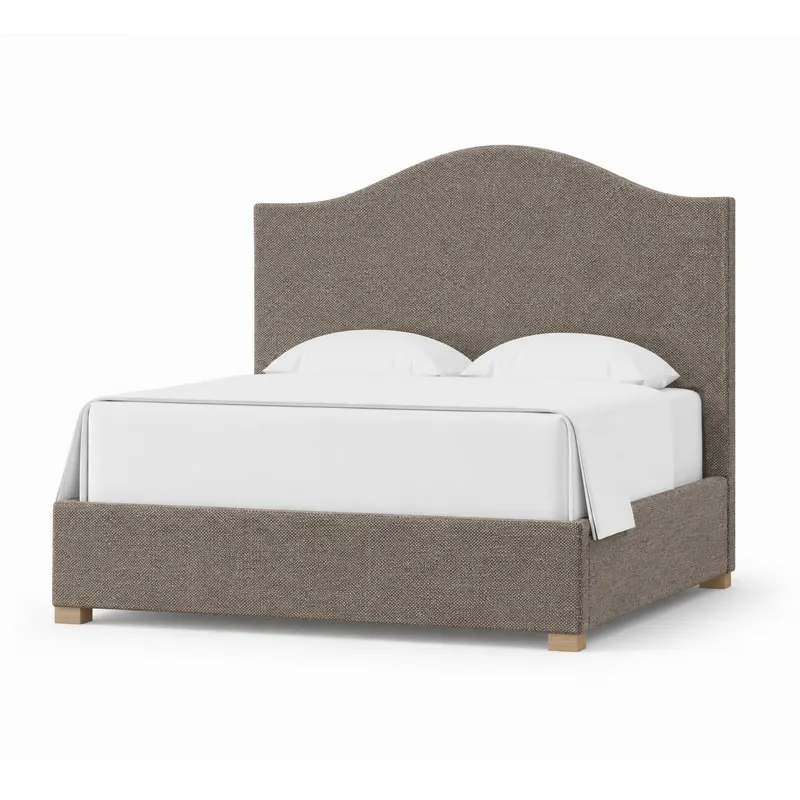 Choices Emily Upholstered Bed Mocha - Queen