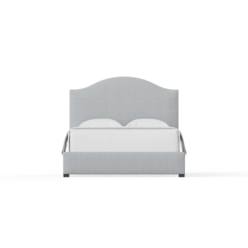 Choices Navy Stripe Emily Upholstered Headboard - King