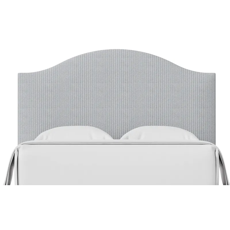 Choices Navy Stripe Emily Upholstered Headboard - King