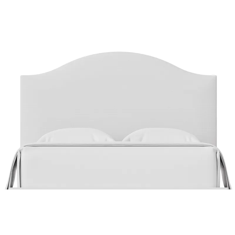Choices Pure White Emily Upholstered Headboard - King