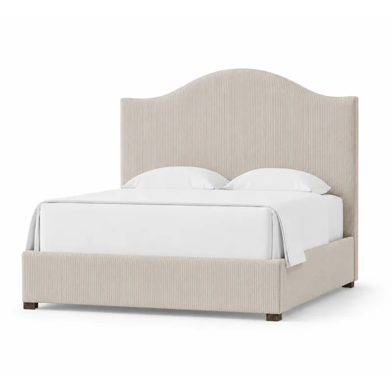 Choices Emily Upholstered Bed Grey Stripe - Queen
