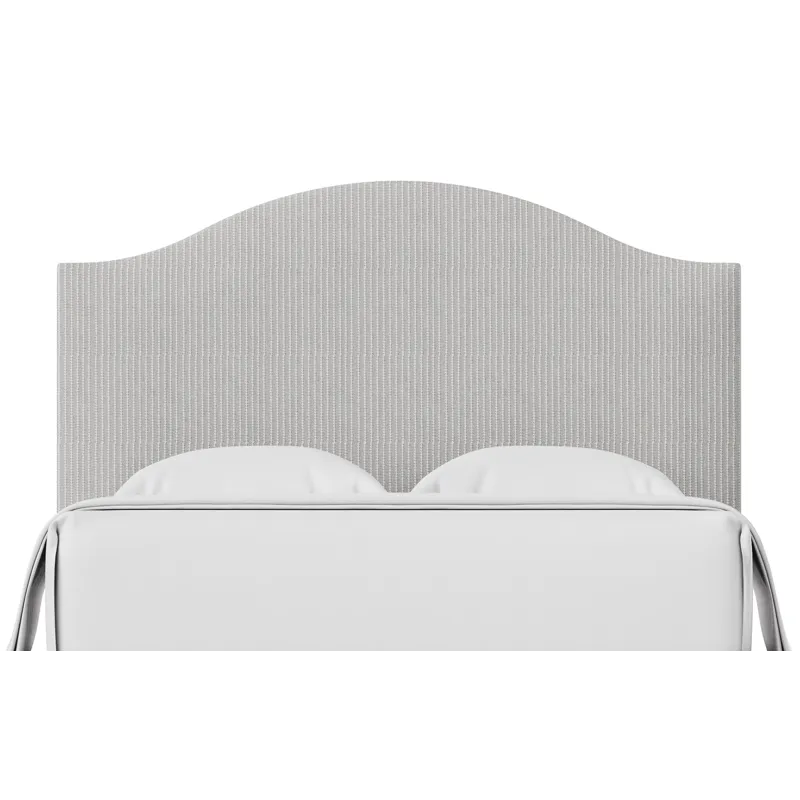 Choices Grey Stripe Emily Upholstered Headboard - King
