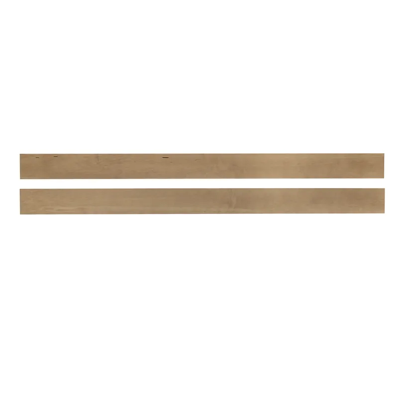 Custom Express-Clear Oak Wood Rails - California King