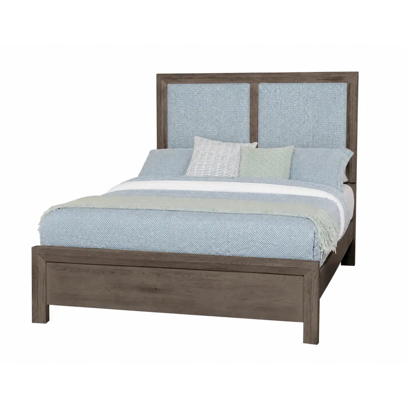 Custom Express-Driftwood Grey Upholstered Bed-Ocean - California King
