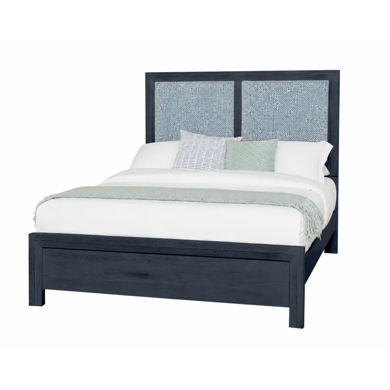 Custom Express-Indigo Upholstered Bed-Ocean - California King