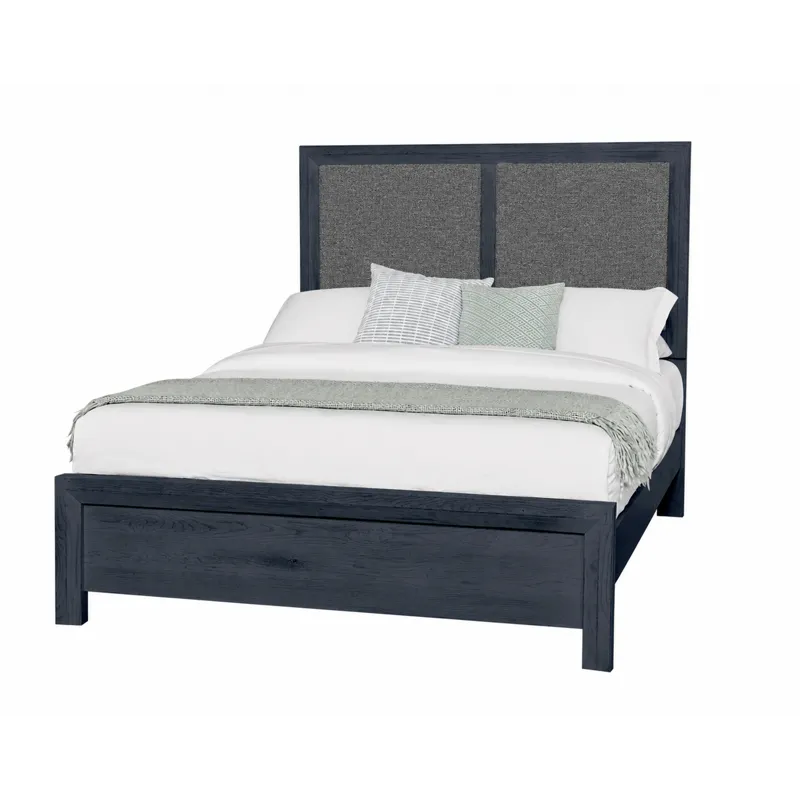 Custom Express-Indigo Upholstered Bed-Shadow - California King