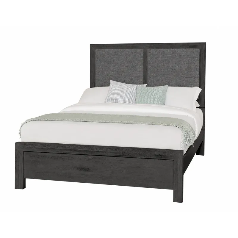 Custom Express-Graphite Upholstered Bed-Shadow - King