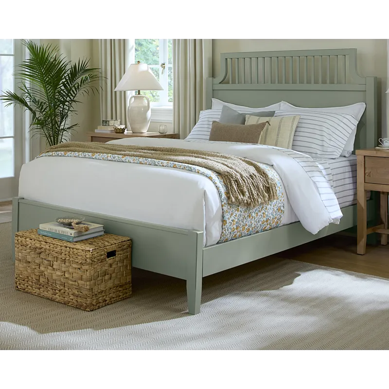 Pure Maple-Sage Garden Headboard - King