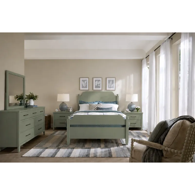 Pure Maple-Sage Poster Headboard - King