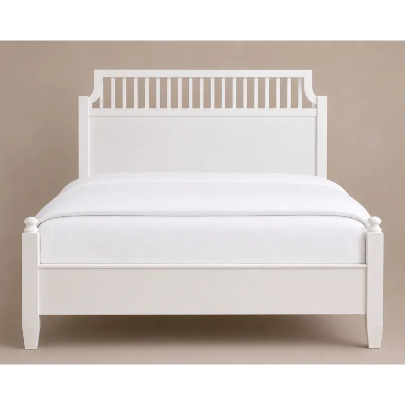 Pure Maple-Cottage White Garden Bed - California King