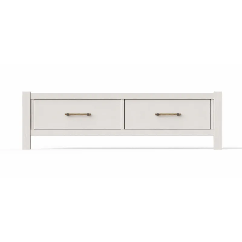 Pure Maple-Cottage White Storage Footboard - King