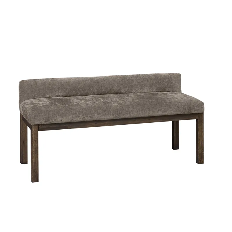Joinery-Espresso Oak Brindle Grey Upholstered Bench