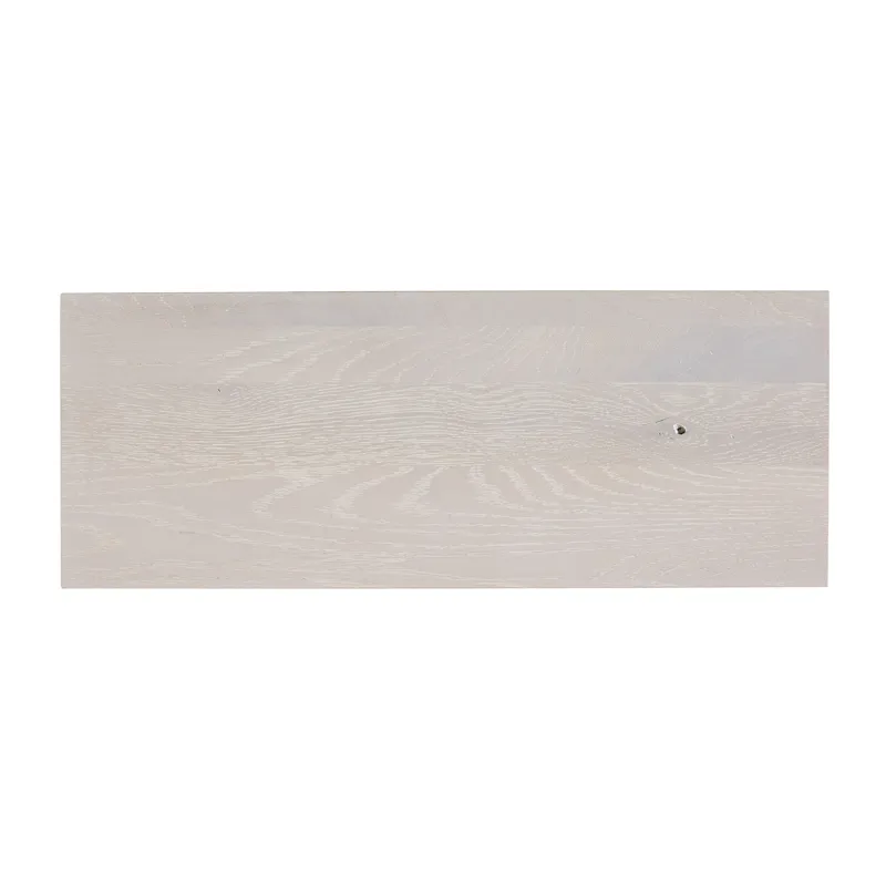 Joinery-Washed White Oak Ivory Cream Upholstered Bench