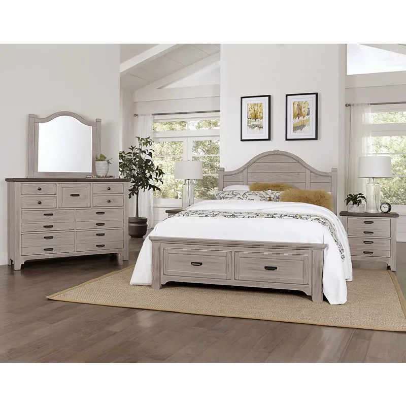 Bungalow Full Arch Storage Bed -Dover Grey/Folkstone