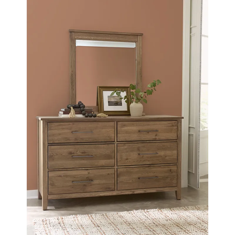 Fulling Mill-Natural Oak Landscape Mirror