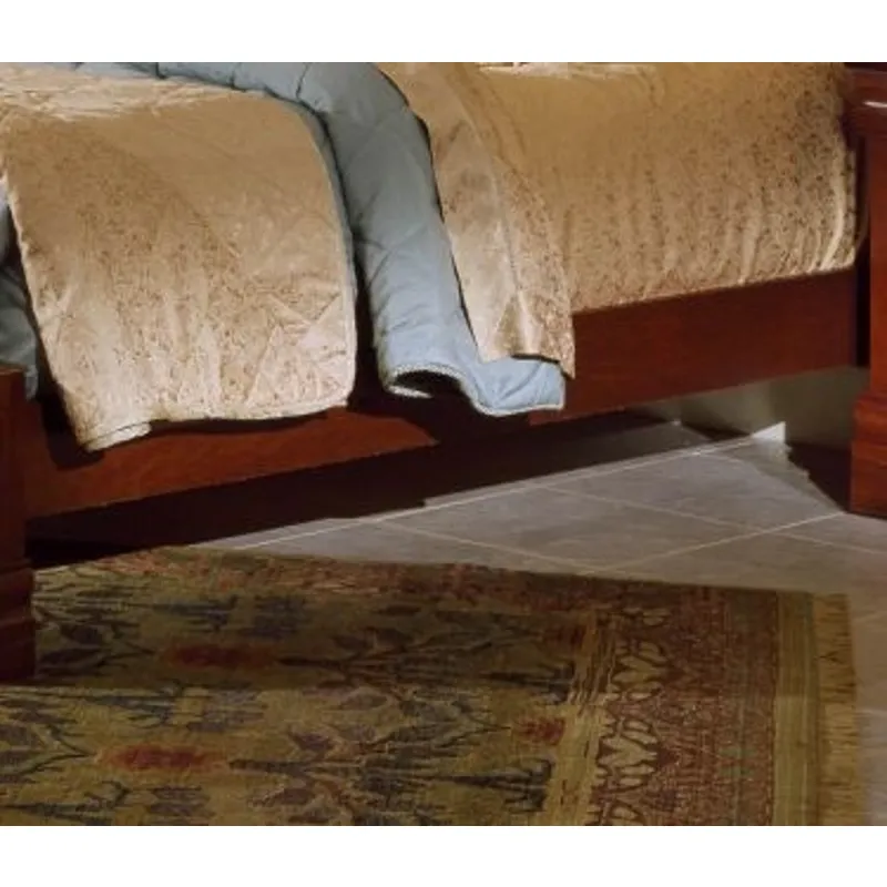 Full Sleigh Bed with Low Profile Footboard in Cherry