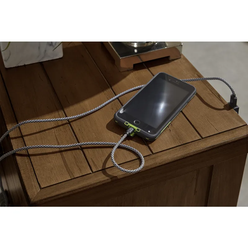 NIGHT STAND - 2 DRWR w/USB  Detail Shot