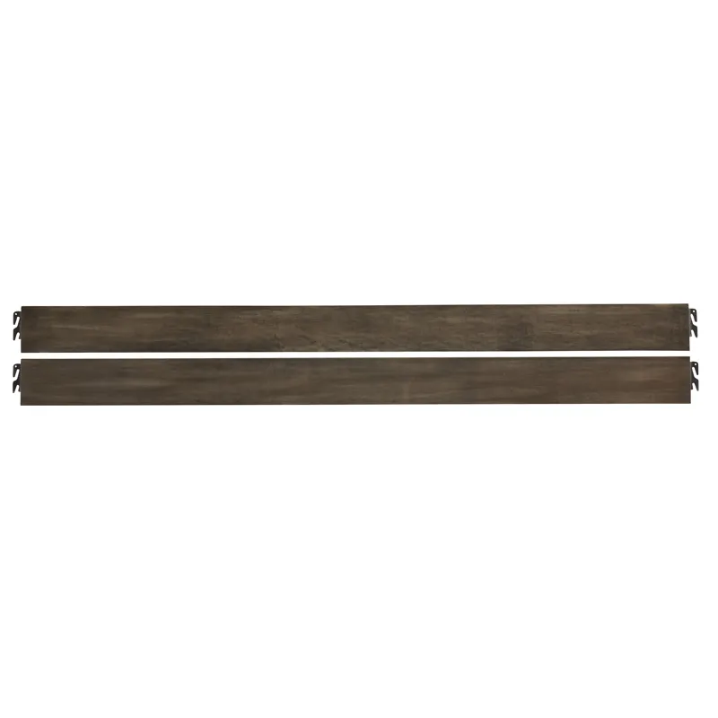 Crafted Oak-Aged Grey Ben\'s Wood Rails & - Queen/King