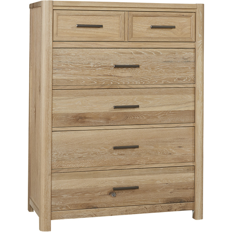 Crafted Oak Chest 5 Drawer