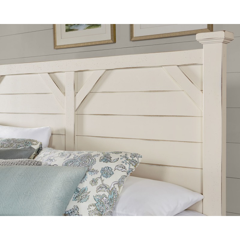 Chestnut Creek King Plank Post Headboard by Vaughan Bassett