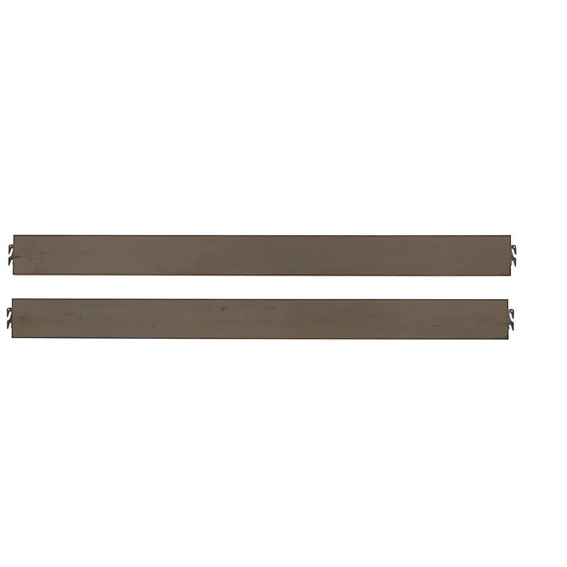 Woodbridge-Dark Cashmere Wood Rails & - Queen/King