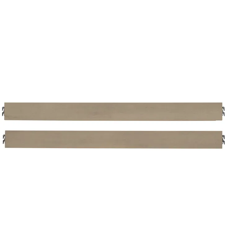 Woodbridge-Shadow Grey Wood Rails & - Queen/King