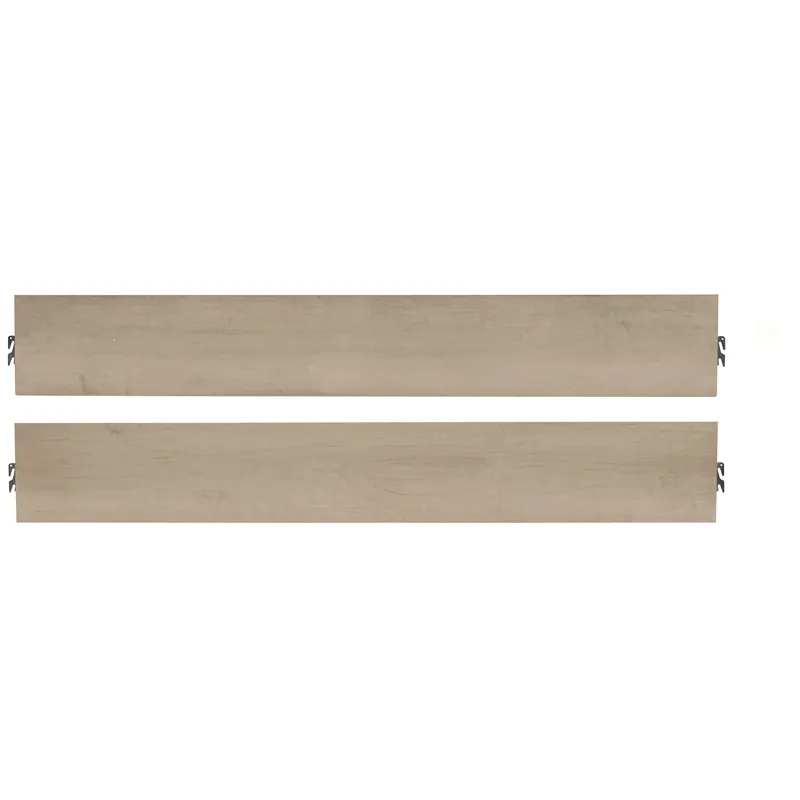 Woodbridge-Clear Maple Storage Rails & - Queen/King