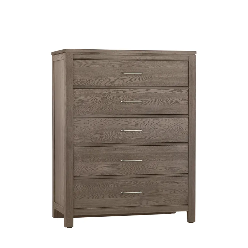 Tide & Timber-Grey Oak Chest 5 Drawer
