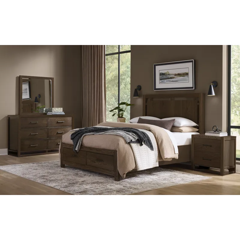 Lodge & Loft-Dark Oak Dresser 6 Drawer