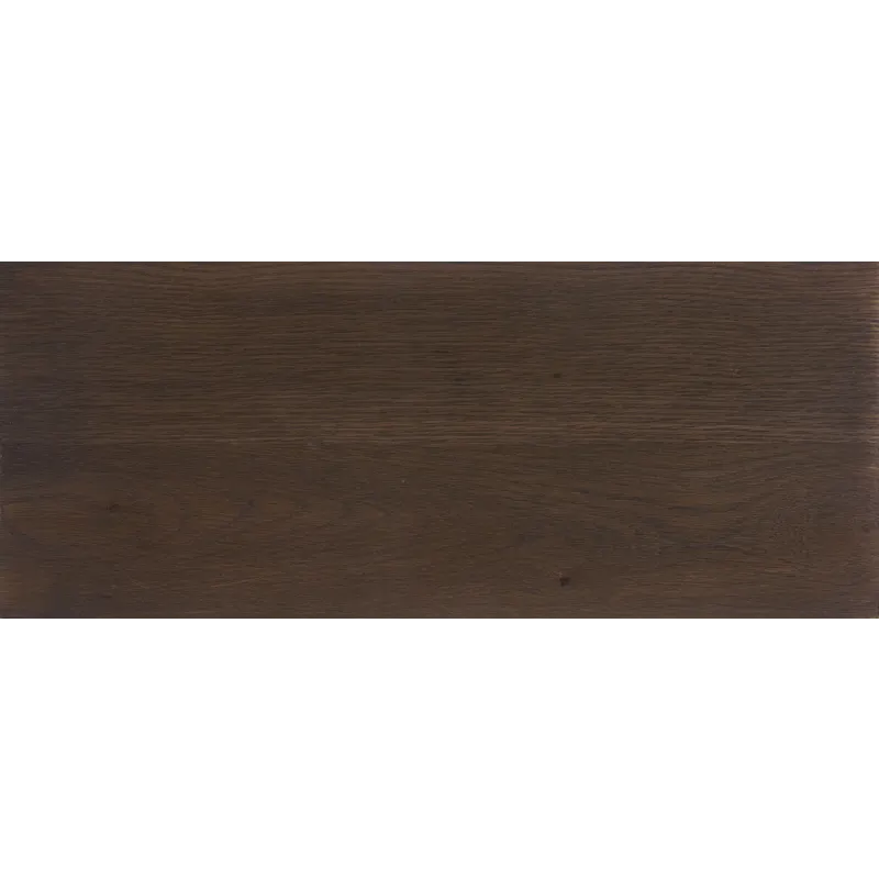 Lodge &amp; Loft-Dark Oak Upholstered Bench Ivory Cream