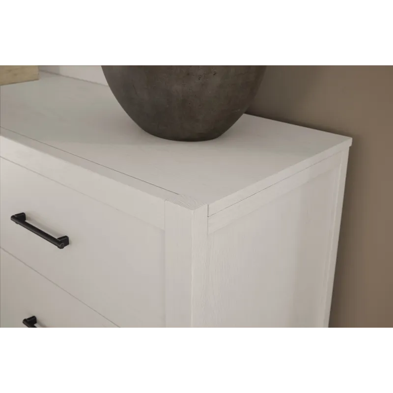 Lodge & Loft-Soft White Dresser 6 Drawer