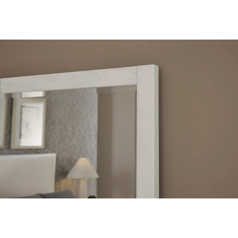 Lodge & Loft-Soft White Landscape Mirror