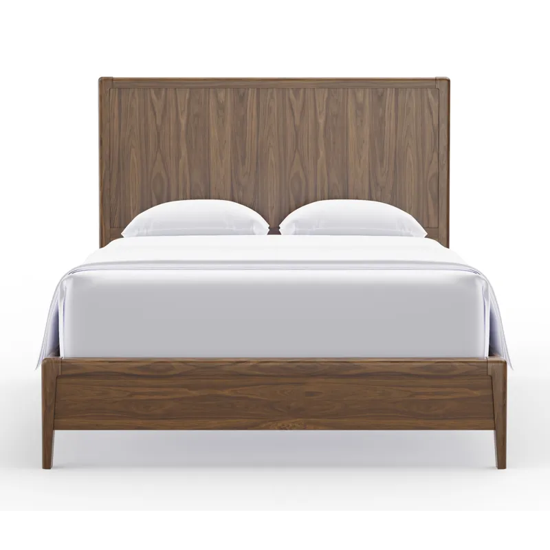 Nordhaven-Nordic Walnut Panel Headboard - Queen