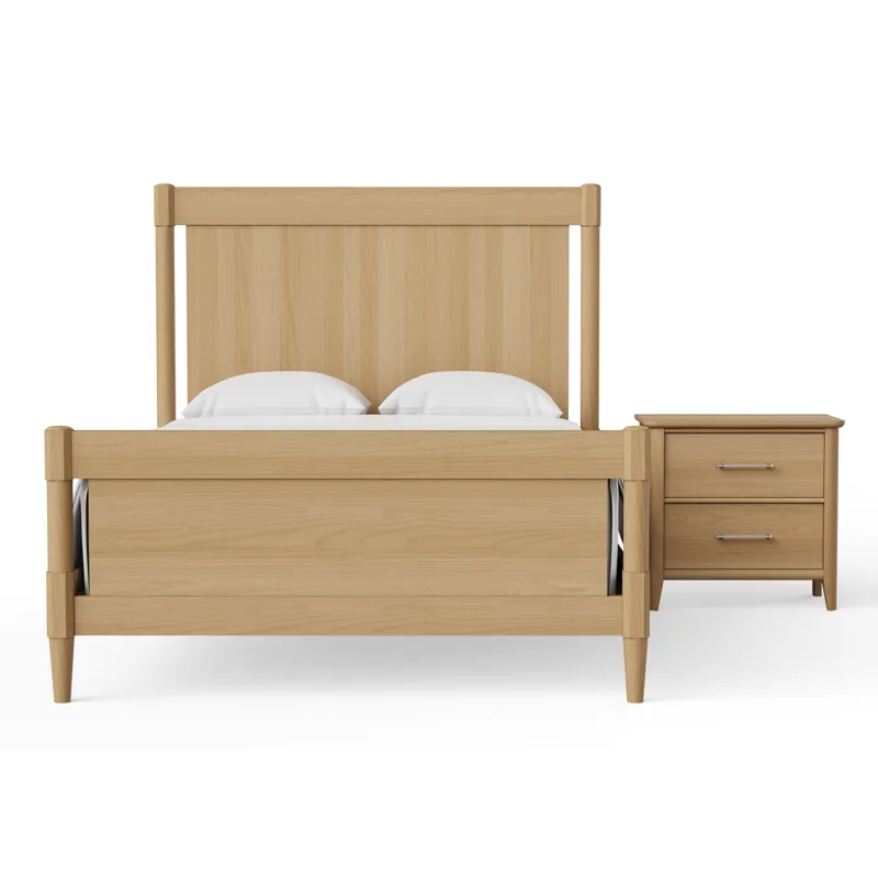 Nordhaven-Clear Maple Poster Headboard - Queen