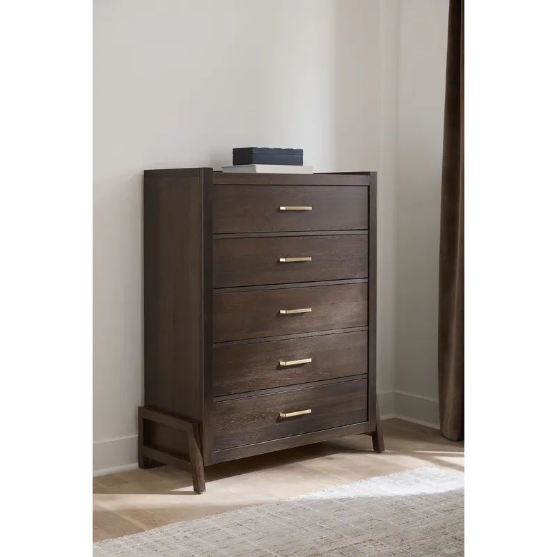 Mercer Street-Dark Roast Chest 5 Drawer